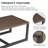 Naresa Modern Metal Patio Outdoor Coffee Table For Garden, Backyard And Porch-361969570