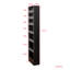 Étagère ouverte à un côté à 7 niveaux avec rangement coulissant multifonctionnel, armoire de rangement étroite pour la cuisine, le salon et les espaces étroits, noir-1345998871