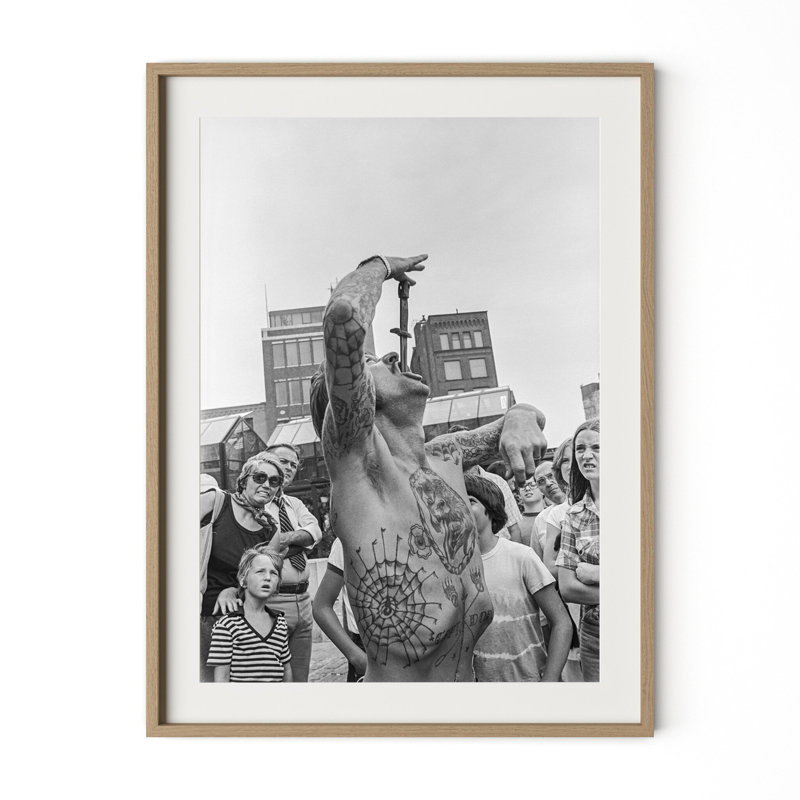 Captain Don Leslie Framed Photographic Print, W 30" x H 40", Rustic Walnut