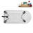 58" Streamlin Clawfoot Tub,Tray,Drain, Clawfeet-101628928-102219862