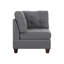 Canapé modulaire modulaire 6 pièces Mobilier de salon modulaire capitonné capitonné gris