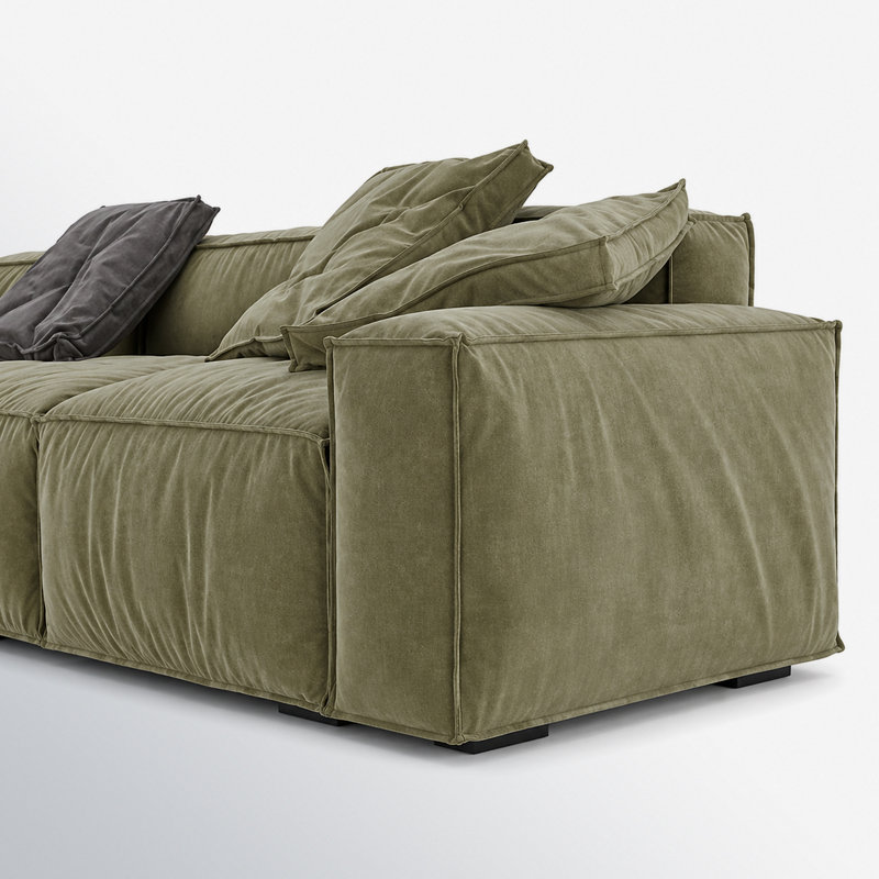 Canapé en tissu Modern, Vert
