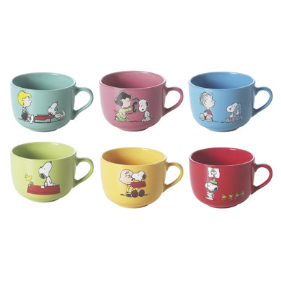 Peanuts 6 Piece Mug Set