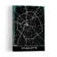 «Dark Charlotte City Map Minimalist Modern Contemporary City Architecture», reproduction d'art murale-1320180182