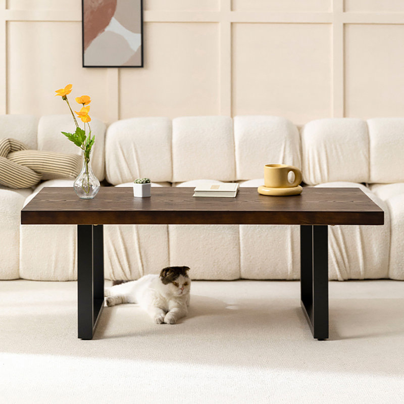 American rectangular end table, 17.7" H x 63" L x 27.6" W