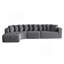 Ensemble de canapé modulaire confortable en forme de L modulaire avec dix coussins pour se détendre dans le salon-1266236594