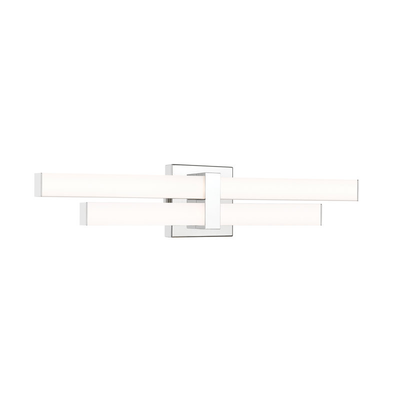 Éclairage pour salle de bain 2 lumières Brinli, Chrome