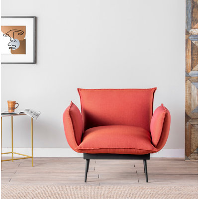 Fauteuil en polyester l 37,4 po Allessio