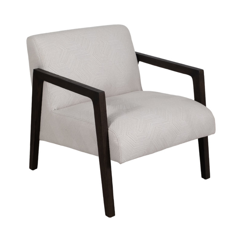 Fauteuil d'appoint Brunigan de 28 po Corrigan Studio®, blanc / noir