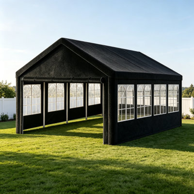 20'x30' Carport Car Canopy Party Tent Outdoor Gazebo with 2 Storage Bags & Removable Sidewalls Outdoor Gazebo Commercial Tents for Parties Wedding BBQ with 2 Carry Bags
