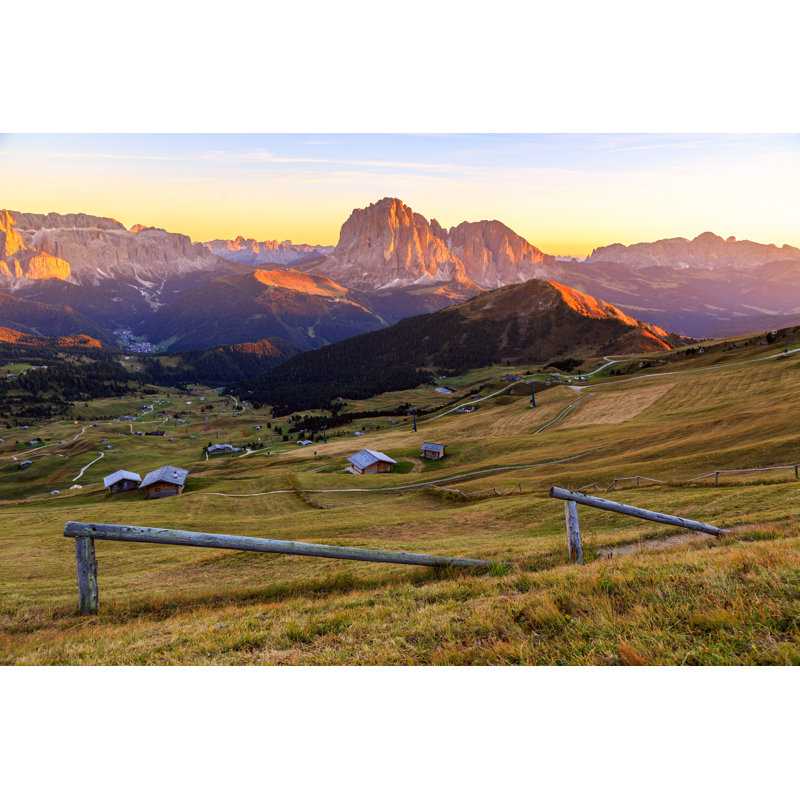 Lewellen Dolomites Alps In Summer - Wrapped Canvas Print, 30cm H x 46cm W x 3.8cm D