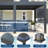 12 x 16 FT Motorized Louvered Pergola with Installation Video, Solar/USB Hybrid Power, 4 Auto Side Screens, Rainproof Roof & Rustproof Aluminum Frame, Remote LED Lights for Deck, Patio & Hot Tub-133438551