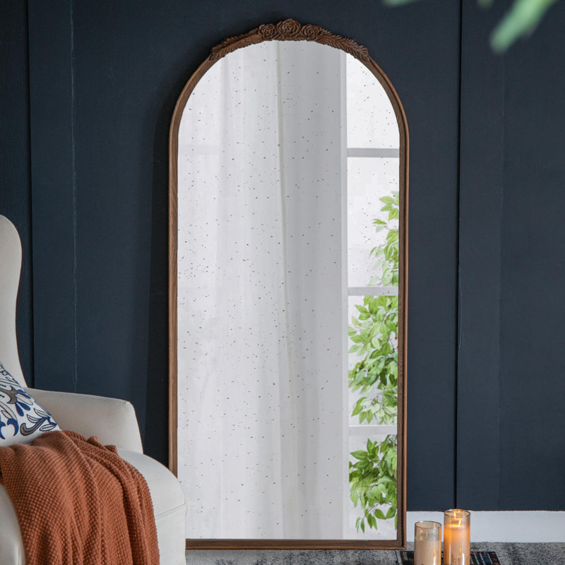 Miroir décoratif Langosta Bingley, H 42 po x l 23 po, Brun