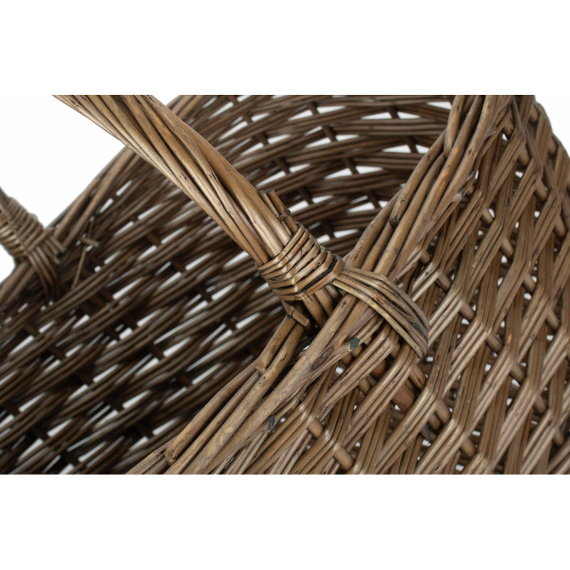 Wicker Stair Storage Basket