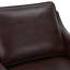 Fauteuil d'appoint rembourré en cuir véritable l 33,4 po-1005270701