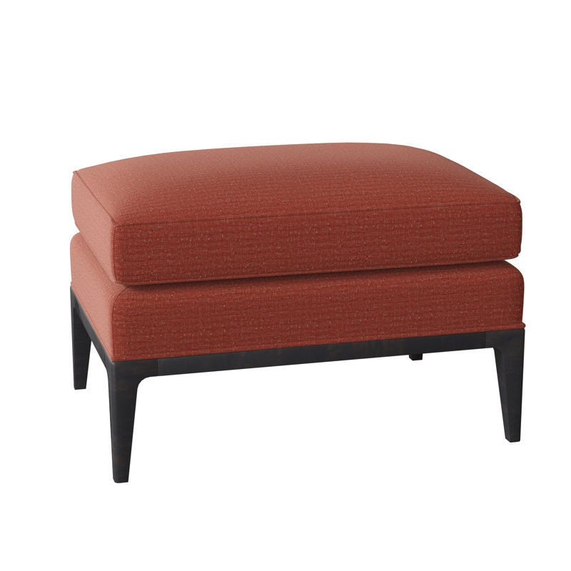 Claxton Ottoman, Espresso, Venice Linen