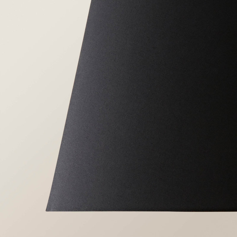 Syaira Cotton Cone Lamp Shade ( Slip-On ), Black, 26cm H x 46cm W x 46cm D