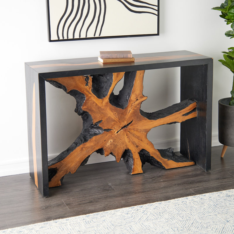 Console en bois massif 47,5 po Kitzya