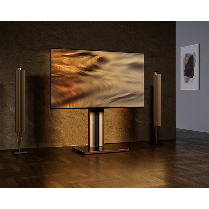 Meuble télé moderne pour 43 55 65 75 78 pouces, meuble télé au sol pour chambre à coucher, meuble télé en bois avec rangement pour câbles, série Cantor