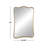 Cole and Grey Metal Rectangular Gold Room Wall Mirror