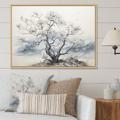 «White Grey Mute Majesty Tree I», reproduction sur toile