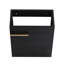 Meuble-lavabo mural 16 po pour petits espaces - Châtaignier noir avec base