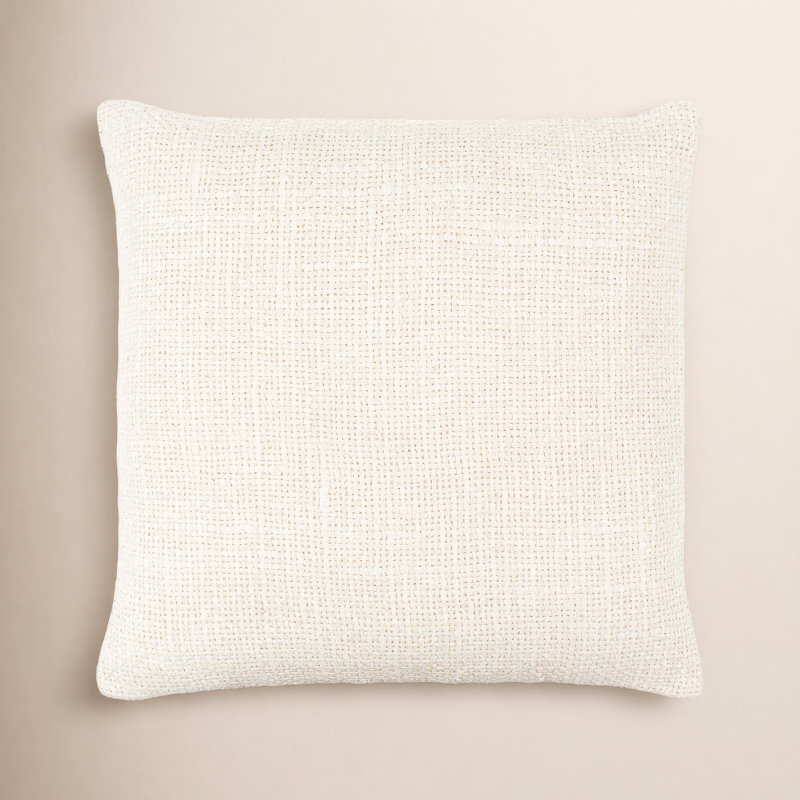 Mansi Ronnie Linen Blend Throw Square Pillow, Down, 18" x 18"