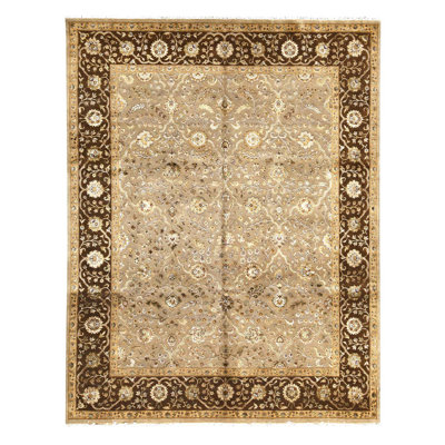 Hand Woven Silk and Wool Oriental Area Rug