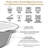 Golden Rabbit Modern Monet Porcelain Colander