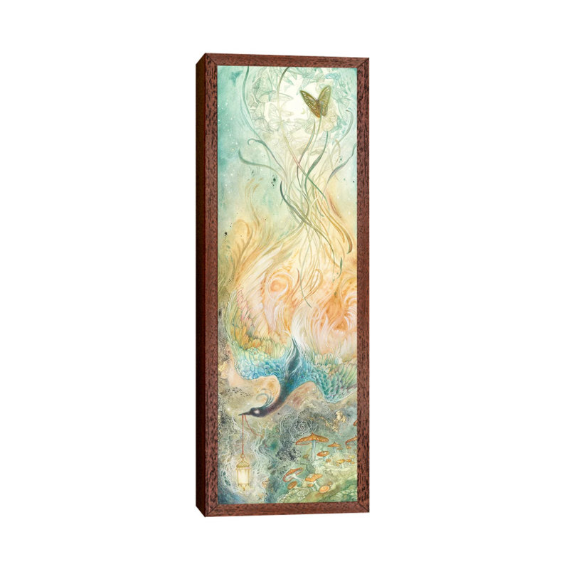 Stealing Embers I by Stephanie Law - Panoramic Painting on Canvas, 121.92cm H x 40.64cm W x 3.81cm D