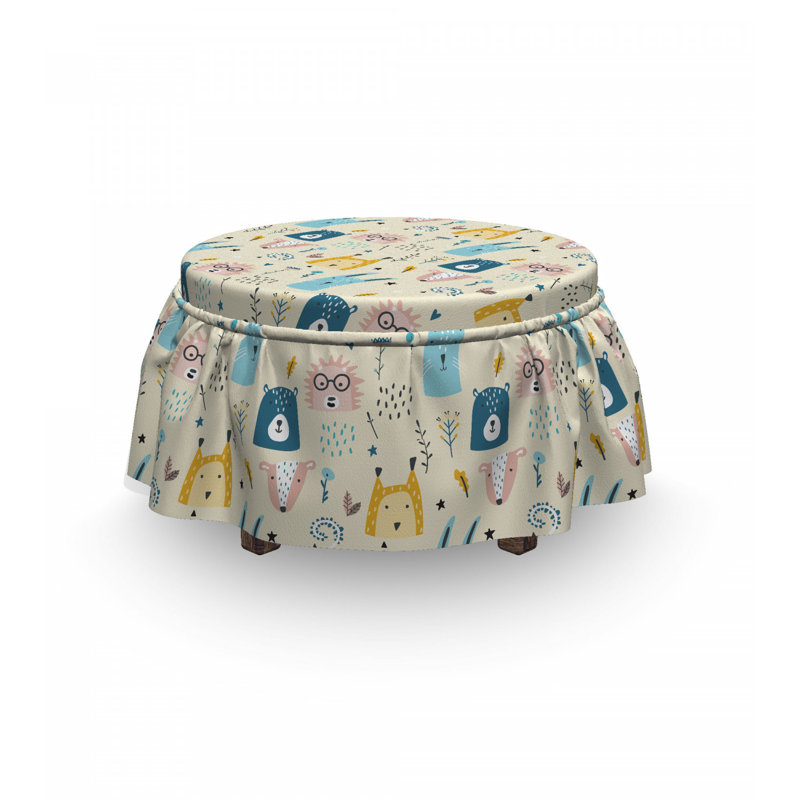 Box Cushion Ottoman Slipcover