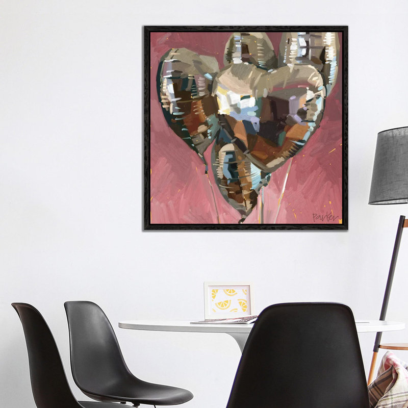 Iguana by Nic Squirrell - Wrapped Canvas Gallery-Wrapped Canvas Giclée, Black Framed, 45.72 cm H x 45.72 cm W