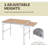 Tibbits Folding Aluminum Camping Table