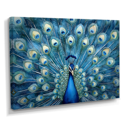Royal Peacock Feather présent II - paon, art mural