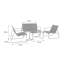 Kayal Metal 4 - Person Seating Group