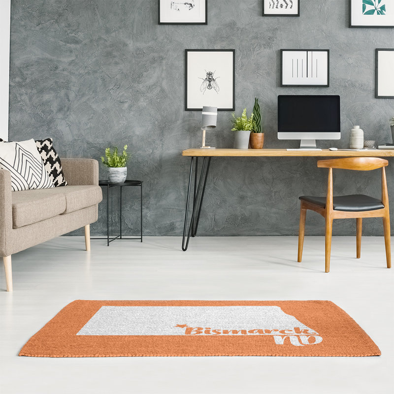 Tapis en polyester bismarck north dakota, Rectangle 5 pi x 7 pi