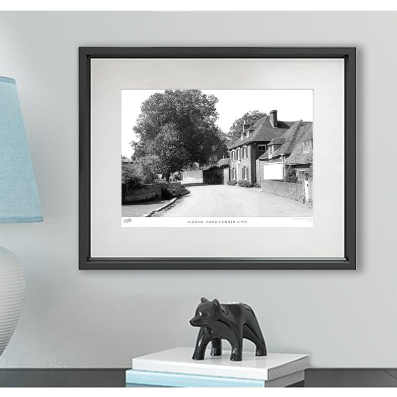 Ickham, Pond Corner C1955 by Francis Frith - Single Picture Frame Print, 60cm H x 80cm W x 2.3cm D