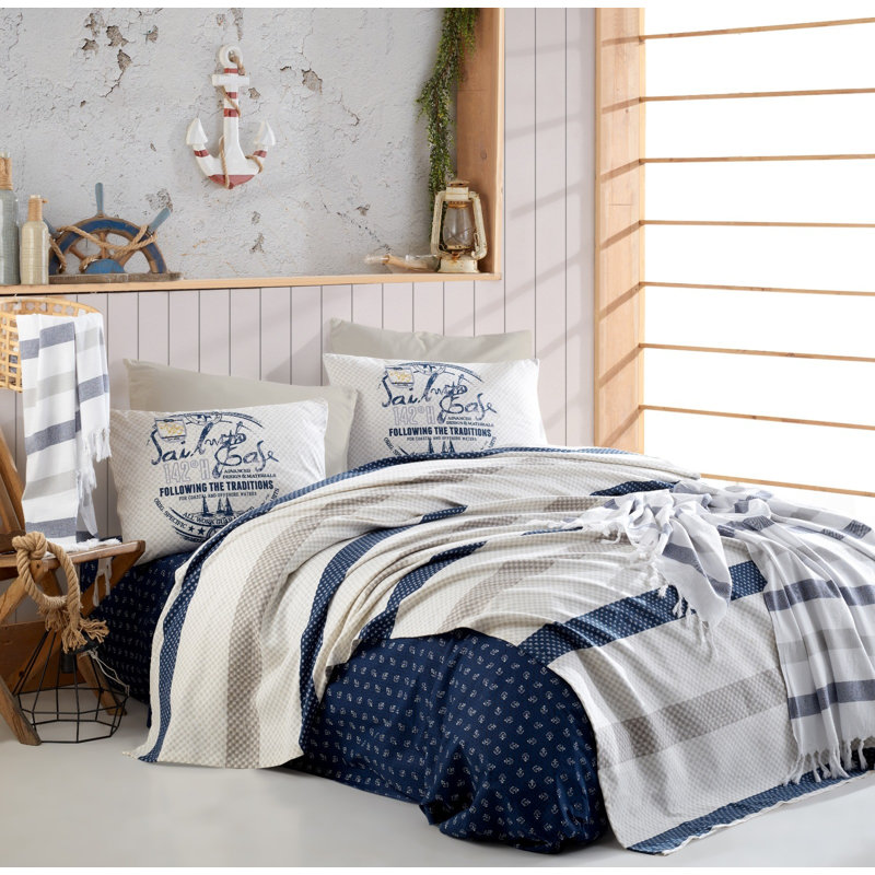 Ensemble de courtepointe 100% coton 4 pièces Dotson