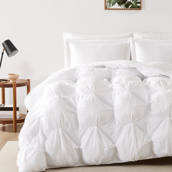 Truly Soft Cloud Puffer – Overfilled, Soft Microfiber, Twin XL Comforter + 1 Standard Sham, White