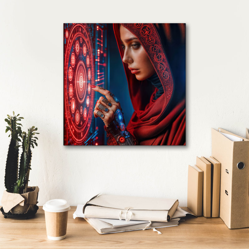  «Calling Home 2» par Rey Klimt, art mural sur toile, 18 po x 18 po, H 18 po x l 18 po