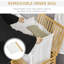 Panier à linge avec couvercle et sac intérieur amovible de 19,49 po x 14,5 po x 23,5 po