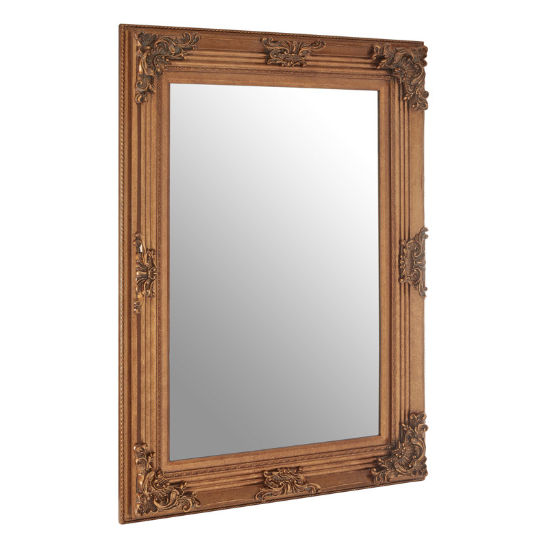 Drane Flat Wall Mirror, Gold