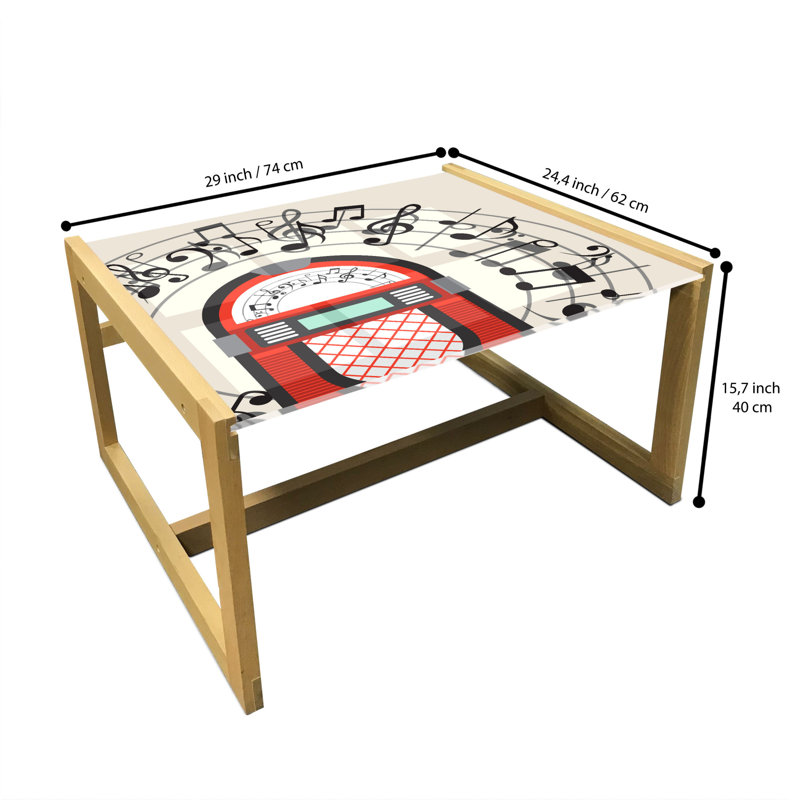 Jaishna Sled Coffee Table, 62cm H x 74cm W x 40cm D