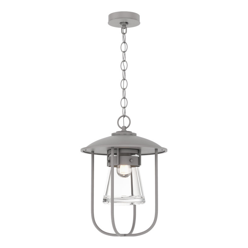 Luminaire suspendu d'extérieur 1 lumière Erlenmeyer, Acier bruni côtier