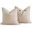 Housse de coussin décorative Aditya Birla 100 % lin, dos boutonné-118110158-118110159