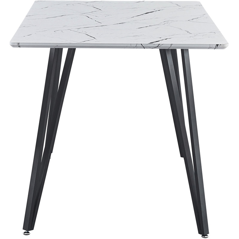 Rectangular 130Cm L x 80Cm W Dining Table, White