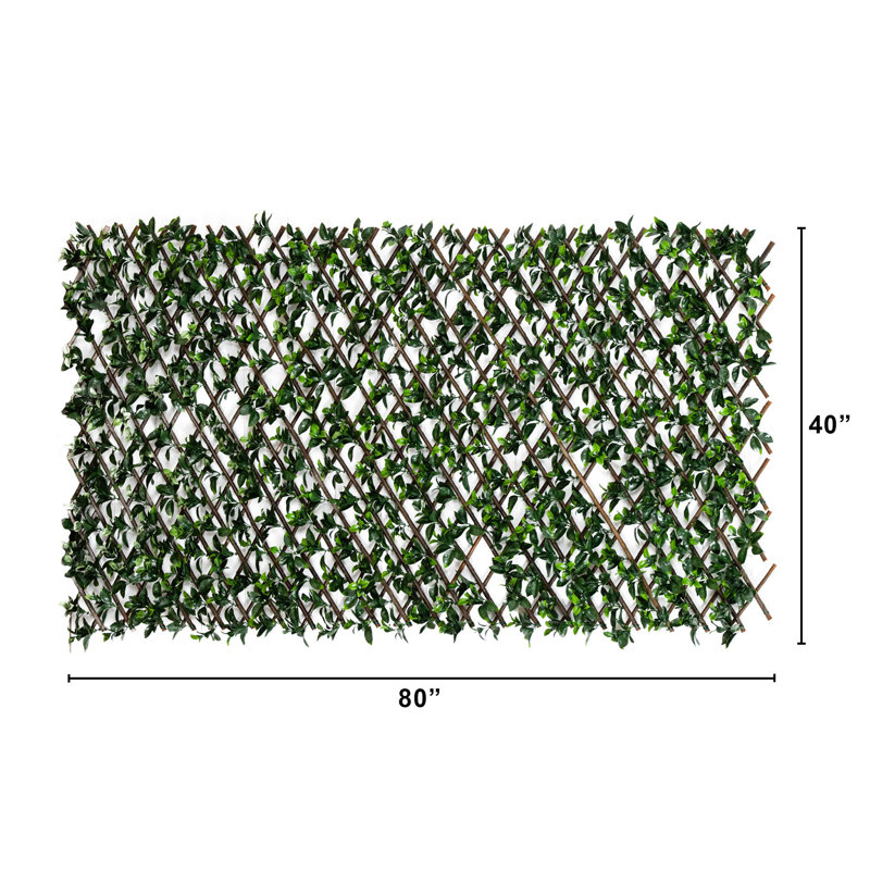 40 po x 80 po Écran de clôture extensible artificiel résistant aux rayons UV Gardenia (intérieur / extérieur)