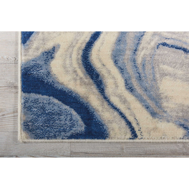 Tapis bleu Ruari, Rectangle 7 pi 9 po x 10 pi 10 po