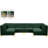 Enson Velvet U-Shaped Sectional Reversible-253914447