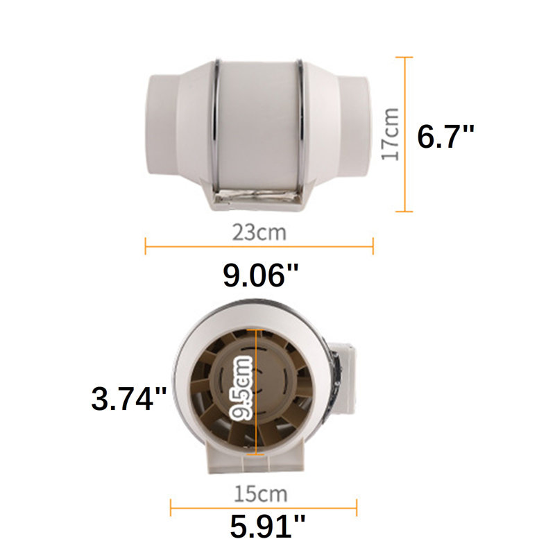 Ventilateur à conduit Inline